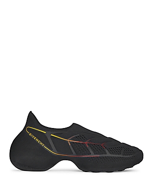 Givenchy Tk-360+ Technical Mesh Sneakers In Black/yellow