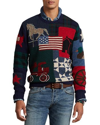 Polo Ralph Lauren - Flag Patchwork Wool Sweater
