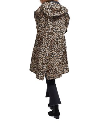 The Kooples Leopard Print Waterproof Jacket Bloomingdale's - Main Image