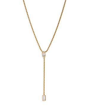 Nadri Entwine Cubic Zirconia Y-necklace In Gold