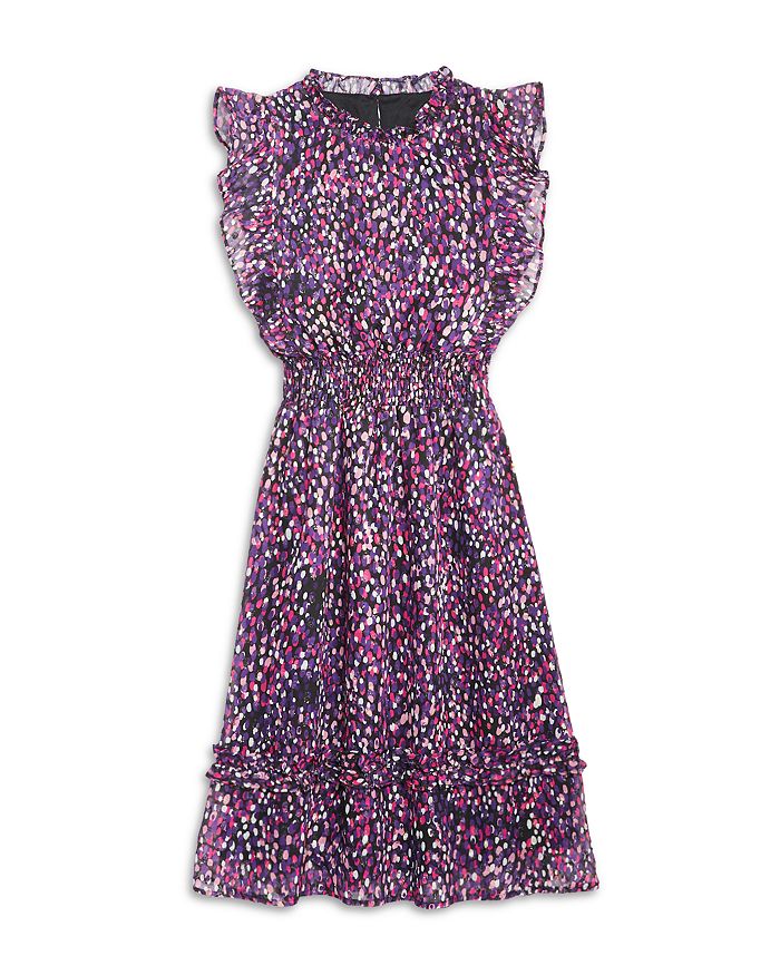 Girls Clip Dot Speckle Midi Dress 100% Exclusive Bloomingdales Girls Clothing Dresses Evening dresses Big Kid 