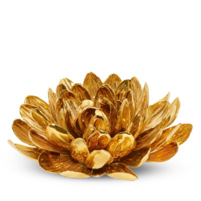 Gilded Dahlia Flower D&eacute;cor