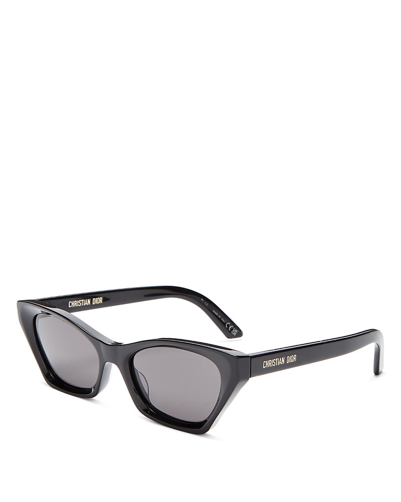 Dior Beveled Acetate Butterfly Sunglasses In Black