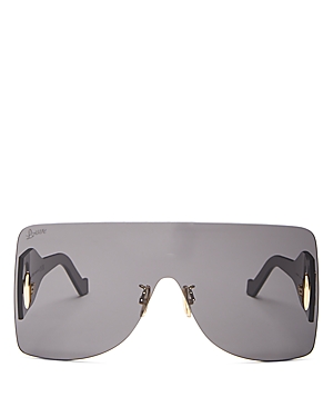 Loewe Anagram Nylon Shield Sunglasses In Gray