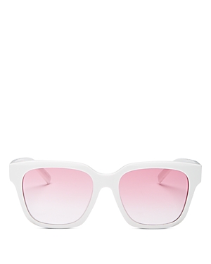 Givenchy Women's Square Sunglasses, 56mm In White/pink Gradient