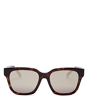 Givenchy Square Sunglasses, 56mm In Havana/gray Mirror