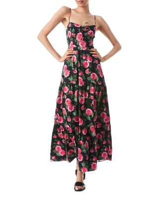 Alice and Olivia Chantay Tiered Sleeveless Maxi Dress | Bloomingdale's Women