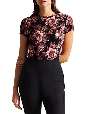 Ted Baker Clari Floral Print Fitted Tee