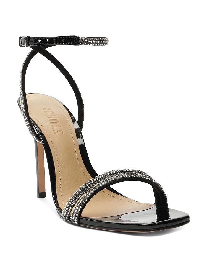 SCHUTZ Women s Altina Glam Crystal High Heel Sandals Bloomingdale s