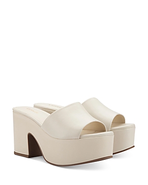 Larroude Women's Miso Slip On Platform Sandals In Ivory