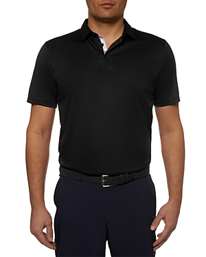 Robert Graham Axelsen Knit Performance Polo In Black