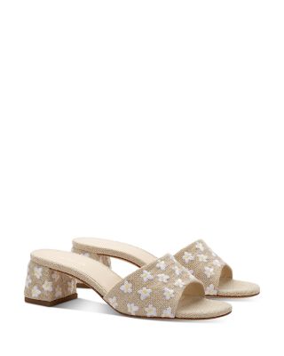 Larroudé - Women's Brigitte Block Heel Slip On Sandals