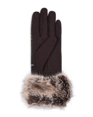 barbour wool gloves womens