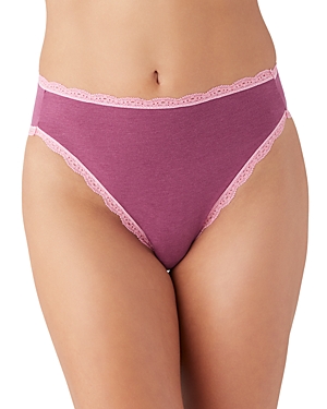 B.tempt'd By Wacoal Inspired Eyelet Hi Leg Briefs In Raspberry Coulis