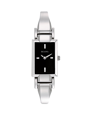 Bulova Classic Watch, 18mm In Black/silver