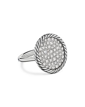David Yurman - Sterling Silver DY Elements® Pavé Diamond Ring
