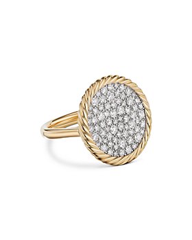 David Yurman - 18K Yellow Gold DY Elements® Pavé Diamond Ring