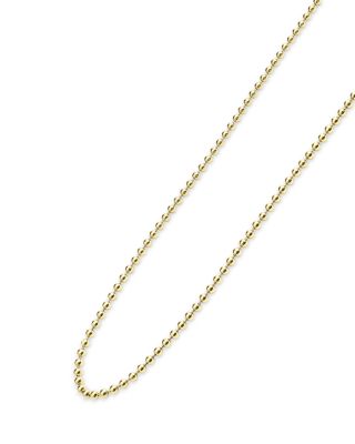 18K Yellow Gold Signature Caviar Beaded Toggle Necklace, 18-20"