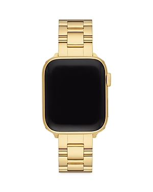 Shop Michele Apple Watch Gold Tone Stainless Steel Interchangeable Bracelet, 38-45mm