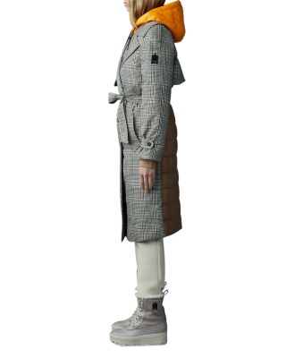 Mackage Maxine Mixed Media Trench Coat | Bloomingdale's