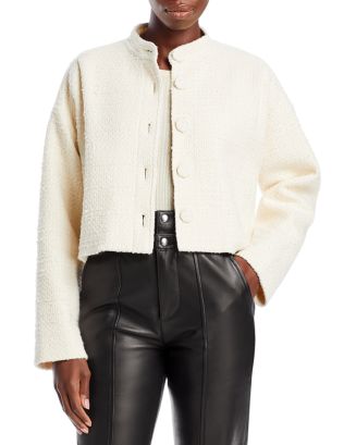 REBECCA TAYLOR Womens Black Heather Jacket main image 1