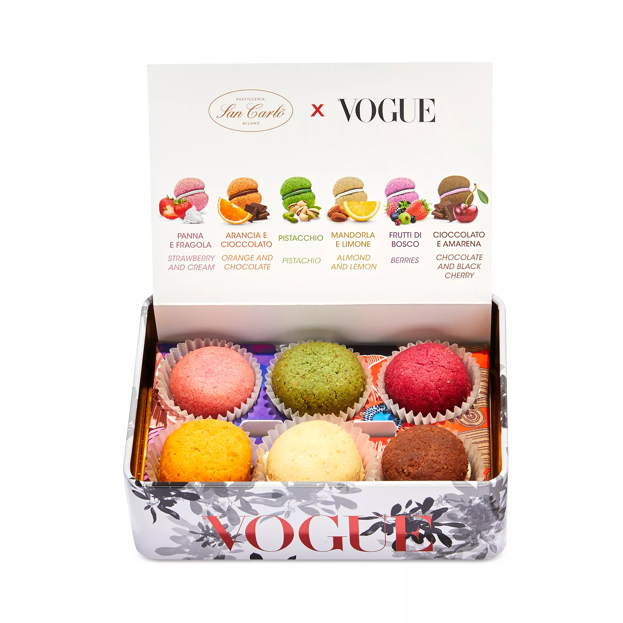 VOGUE Italian Cookies 6 "Baci Di Dama" Cookies by San Carlo Bakery for hostess gifts