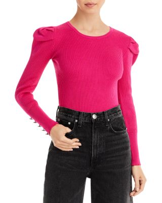 AQUA - Puff Sleeve Top - 100% Exclusive