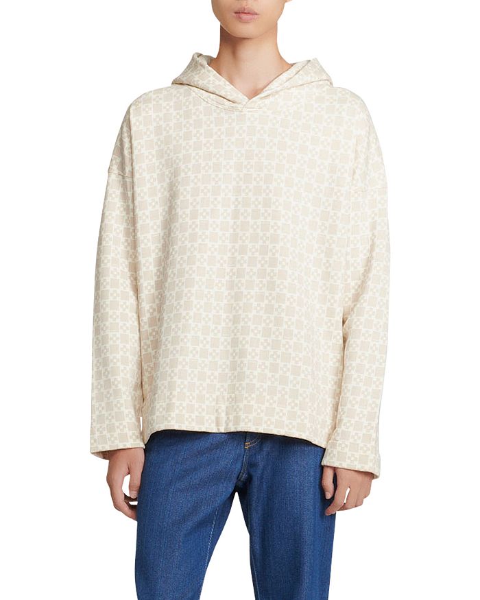 Geo store print hoodie