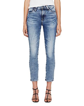 AG - Mari High Rise Cropped Slim Straight Jeans