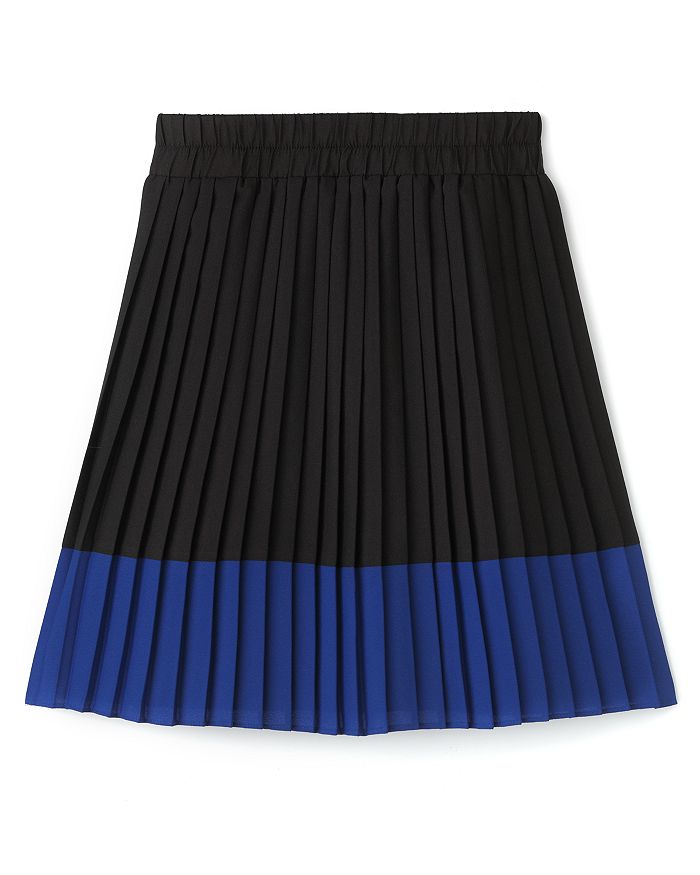 AQUA - Girls' Color Block Pleated Skirt, Sizes S-XL - 100% Exclusive