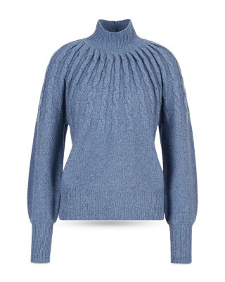Emporio Armani - Mock Neck Cable Braid Sweater