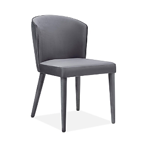 Tov Furniture Metropolitan Velvet Chair In Gray
