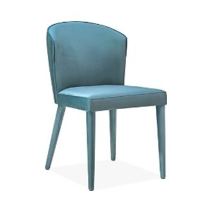 Tov Furniture Metropolitan Velvet Chair In Sea Blue