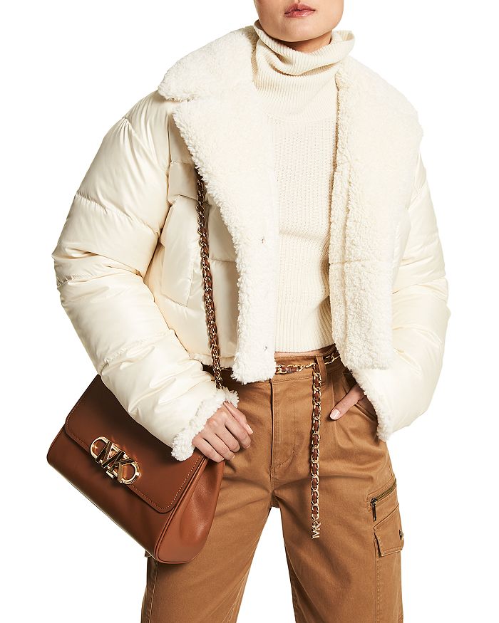 MICHAEL Michael Kors Faux Fur Reversible Cropped Jacket | Bloomingdale's