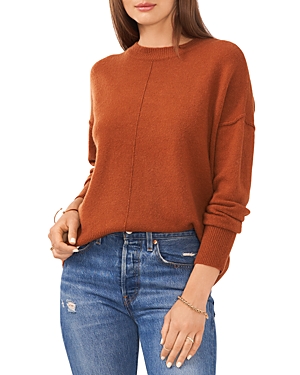 Vince Camuto Center Seam Crewneck Sweater In Sierra