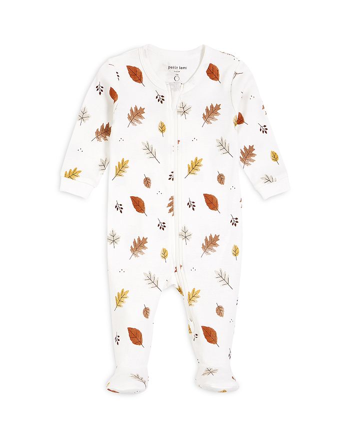 FIRSTS by petit lem Unisex Leaf Print Sleep Footie Baby Bloomingdale's