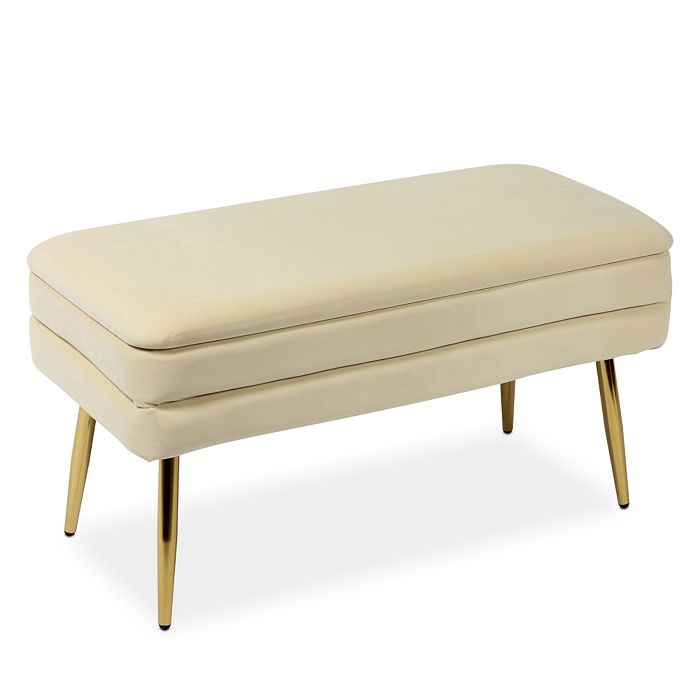TOV Furniture Ziva Velvet Storage Bench Bloomingdale's
