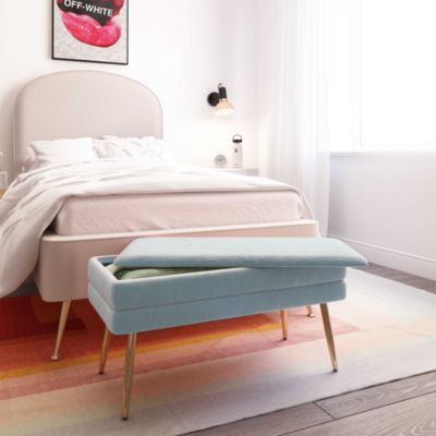 Ziva Velvet Storage Bench