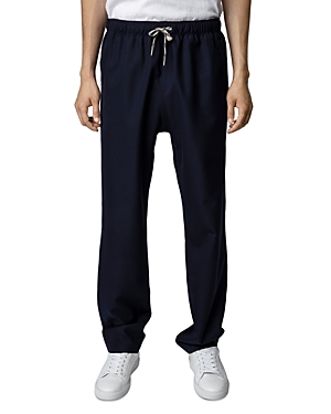 Zadig & Voltaire Pixel Drawstring Straight-leg Trousers In Encre