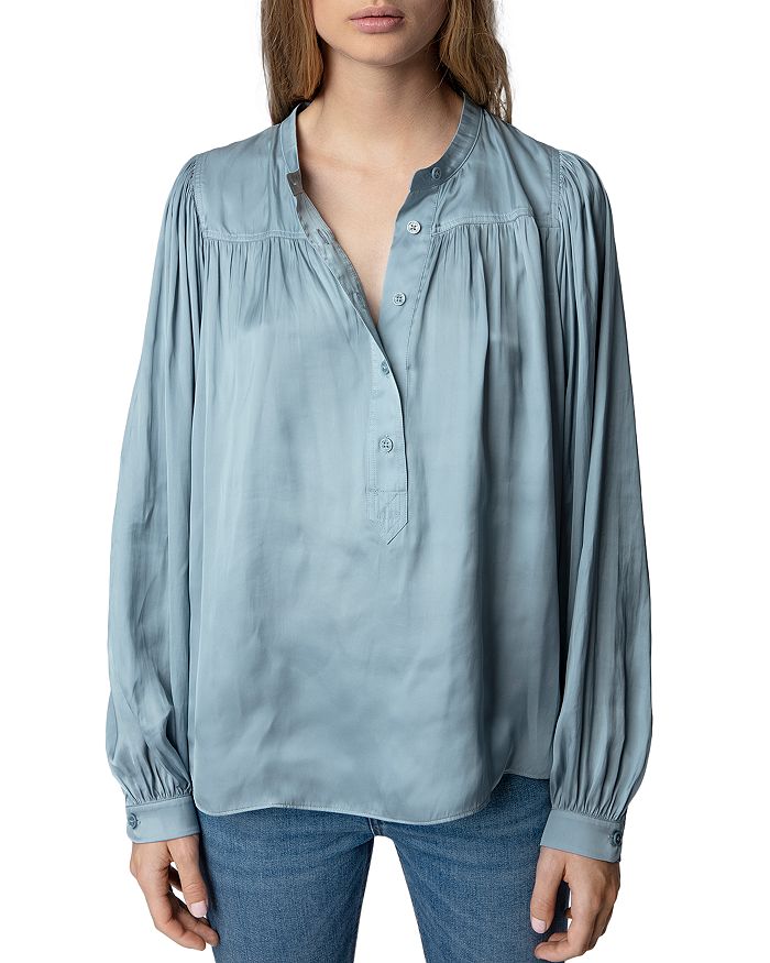 Zadig & Voltaire Tigy Satin Blouse | Bloomingdale's