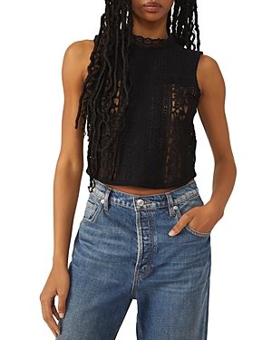 Free People Tea Party Lace Crop Top