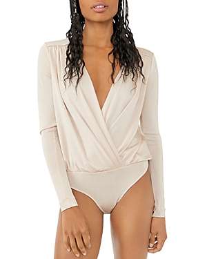 Free People Turnt Crossover Bodysuit In Blossom Pe