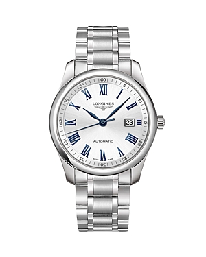 Longines Master Watch, 40mm In White/silver