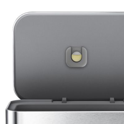 55 Liter Rectangular Kitchen Trash Can with Liner Pocket