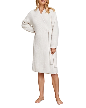 Shop Barefoot Dreams Cozychic Side Tie Robe In Cream