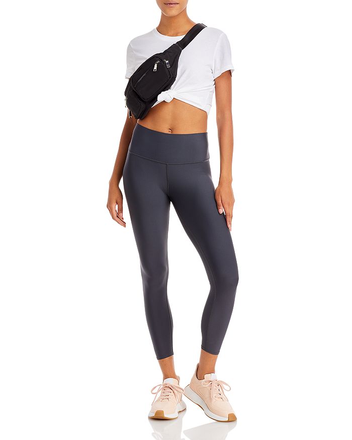 Shop Alo Yoga 7/8 High Waist Airlift Leggings In Anthracite