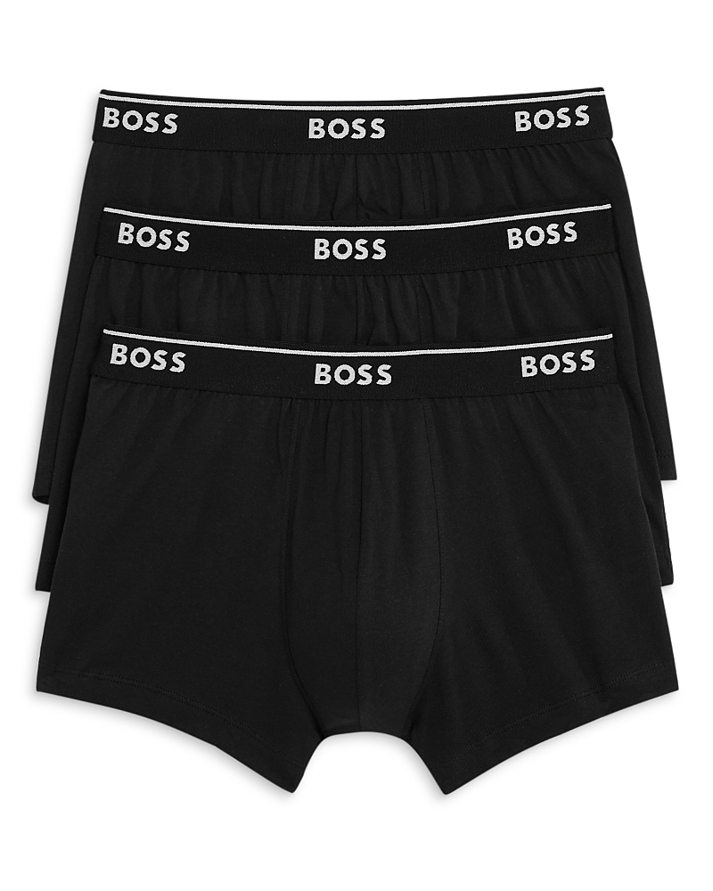 Hugo Boss Boss Underwear 3 Pack Long Boxer Briefs In Black