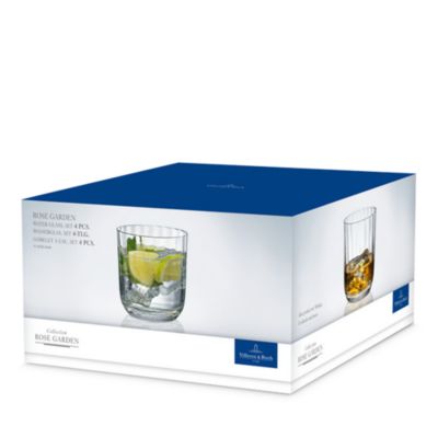 Rose Garden Water/Juice Tumbler, Set of 4