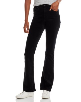 AG AG Alexxis High Rise Velvet Bootcut Jeans in Super Black Women -  Bloomingdale's