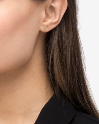 18K Gold KSL Diamond Mini Stud Earrings